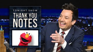 Thank You Notes TayvisThemed Flight Numbers Super Bowl Parties  The Tonight Show [upl. by Atnwahsal]