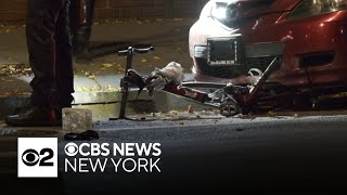 Cyclist killed as police chase burglary suspects in Queens [upl. by Acinelav]