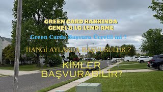 Green Card Hakkında Genel Bilgilendirme Merak Edilenler [upl. by Norrehc608]