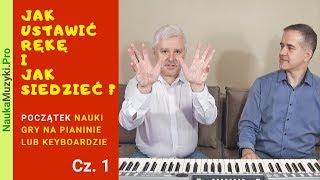 Jak ustawić rękę na keyboardzie lub pianinie Ćwiczenia [upl. by Nochur]