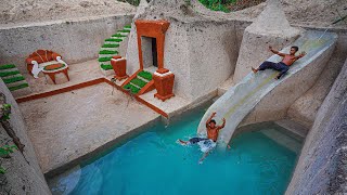 How To Build The Most Amazing Underground Water Slide Park Into Underground Swimming Pool House [upl. by Shing50]