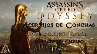 Assassin´s Creed Odyssey  Acertijos Ostraka  Atracción Fatal ÍtacaPalacio de Odiseo [upl. by Culbertson]