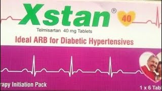 BP की दवा MEDICINE FOR BP SPECIALLY RELATED TO DIABETES। Telmisartan 40 mg tablet। Xstan 40mg tablet [upl. by Alfreda]