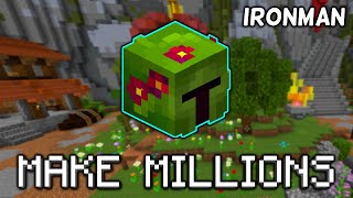 THIS OP ARMOR MAKES MILLIONS Hypixel Skyblock IRONMAN 165 [upl. by Elleron906]