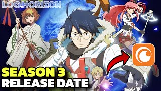 Log Horizon Season 3 Hindi Dubbed Release Date  Log Horizon Season 3 in Hindi  Crunchyroll IN [upl. by Birgitta]