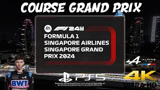 F1 2024 CARRIERE PILOTE PIERRE GASLY COURSE GRAND PRIX DE SINGAPOUR 4K60 FR PS5 [upl. by Lluj]