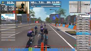 Zwift  Race FRR Tour Britannia  DRA Stage 7 on 2015 Worlds Course in Richmond [upl. by Nail]