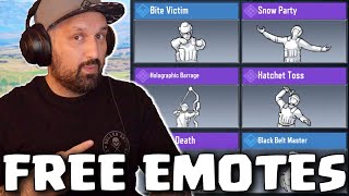 FINALLY We get 5 FREE EMOTES in COD Mobile [upl. by Lamraj]