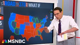 Watch Steve Kornacki breaks down Kamala Harris starting point in polls as race reboots [upl. by Anilad]