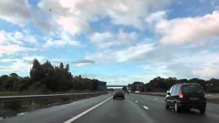 Driving On The M5 Motorway From J7 Worcester To J31 A30 A38 England 13th October 2012 [upl. by Alphard]