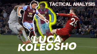 Luca Koleosho  a talent of ELITE LEVEL Goals assists highlights dribbling Tactical analysis [upl. by Lewert411]