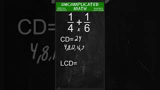 How To Find Common Denominators Of Fractions  shorts maths fraction [upl. by Leanne]