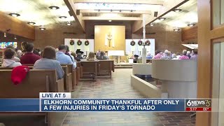 Elkhorn bands together to worship and heal following Fridays tornado [upl. by Hilarius180]