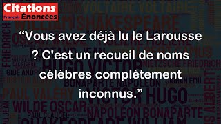 Vous avez déjà lu le Larousse  Cest un recueil de noms célèbres complètement inconnus [upl. by Nwahsyar]