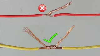 Awesome Idea How to Twist Electric Wire Together  Properly Joint Electrical Wire  Part 1 [upl. by Regnig34]