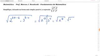 Propriedades dos radicais  divisão e potências [upl. by Mor]