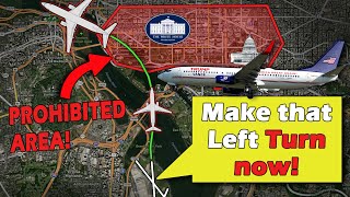 TRUMP  VANCE Plane Flying through WHITE HOUSE PROHIBITED AREA [upl. by Lisandra]