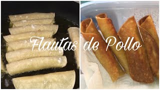 FLAUTAS DE POLLO RECIPE [upl. by Sivert955]