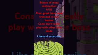 Mod review bosses of mass destruction minecraftgamers minecraftgameplay gaming minecraftfans [upl. by Rednave]