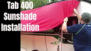 NuCamp TaB 400 Sunshade Installation [upl. by Yessac503]