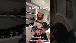 The Campbells Are Coming Key of A on Scottish Smallpipes Bagpipe Sheet Music Available bagpipes [upl. by Leffen611]