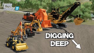 HOW DEEP CAN YOU DIG ON FARMING SIMULATOR 22 [upl. by Garibold]