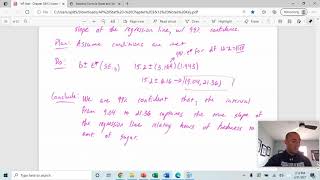 AP Stat  121 Inference for SlopeRegression [upl. by Accemahs]