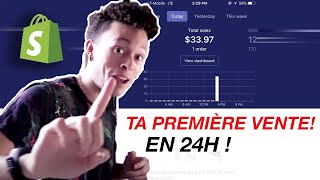 Fais Ta Première Vente Sur Shopify AUJOURDHUI   Formation Dropshipping Gratuite [upl. by Gibb]