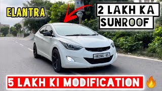 HaryanaPalwal Ki Famous Elantra  Hyundai Elantra  2014  Modified  Alloy Wheels  Black z [upl. by Holmun886]