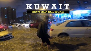 Heavy Rain Disturbs Kuwait  Flood Like Situation in Kuwait  Horrible Experience 2023  Tsunami [upl. by Kendy]