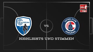 Highlights amp Stimmen  Fortuna Wiener Neustädter SC  Futsal Club Komušina 61  1 ÖFB Futsal Liga [upl. by Ahsemad]