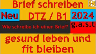 DTZ B1  Brief schreiben  Tipps geben  gesund leben bleiben dtz dtzb1 briefschreiben deutschb1 [upl. by Nomelif]