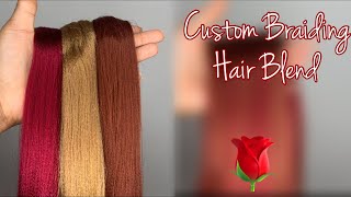 Golden Rose 🌹 Custom Color Braiding Hair Blend 53 [upl. by Raycher]