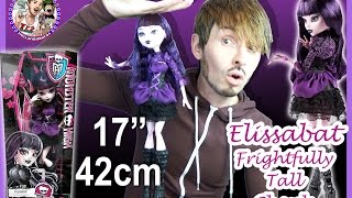 Review Monster High Frightfully Tall Ghouls Elissabat 17quot [upl. by Melvin]