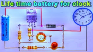 Life time battery for any clockNo more battery replacement [upl. by Waldman]