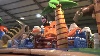 The biggest bouncy castle moonwalk bounce house in the world official video [upl. by Westleigh]