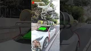 Drone ki kar ki battery charge automobile gta amazingfacts gadgets funny vehiclemount autofac [upl. by Vikki]