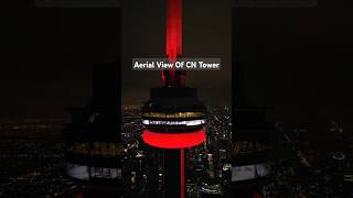 Aerial View Of CN Tower Ontario Canada [upl. by Aniahs]