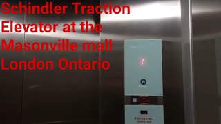 Schindler traction elevator at Masonville mall in London Ontario [upl. by Anev]