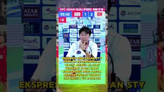 Ekspresi Shin Tae Yong saat Konferensi Pers pasca pertandingan timnasindonesia shintaeyong [upl. by Nyram]