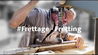 Frettage  Fretting PRALONG GUITARS FACTORY TOUR [upl. by Bertrando]