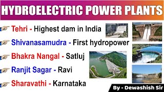 Hydroelectric Project Of India  Indian Geography  Dams 2022  Dewashish Sir [upl. by Nednal320]