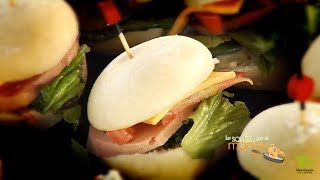 Mini hamburguesas de jamonada  Lucero Vílchez  La Sartén por el Mango [upl. by Dnalyaw]