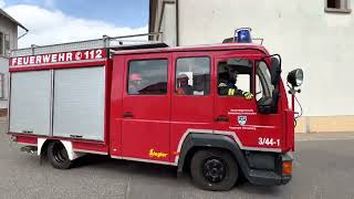 ALARMFAHRT LF 86 FEUERWEHR RÖMERBERG [upl. by Eeneg]