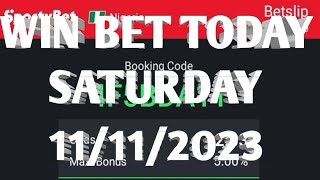 FOOTBALL PREDICTIONS TODAY 11112023betting tips today [upl. by Bodi]