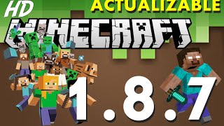 Cómo descargar Minecraft 187  Gratis  Actualizable  Español  2015  HD [upl. by Anyar993]