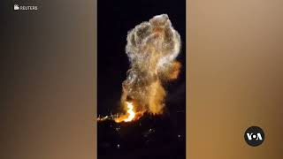 Explosion After Ukraine Strikes Crimea Port  VOA News [upl. by Ajnin]