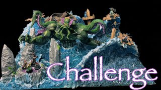 Epic Cthulhu Sea Diorama for DampD Bards Craft challenge [upl. by Seppala]