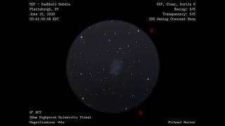 Sketching M27 the Dumbbell Nebula at the Eyepiece [upl. by Elvis]