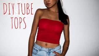 HOW TO MAKE TUBE TOP  STRAPLESS TOP  TUBE TOP PATTERN AND SEWING TUTORIAL [upl. by Sitnik543]